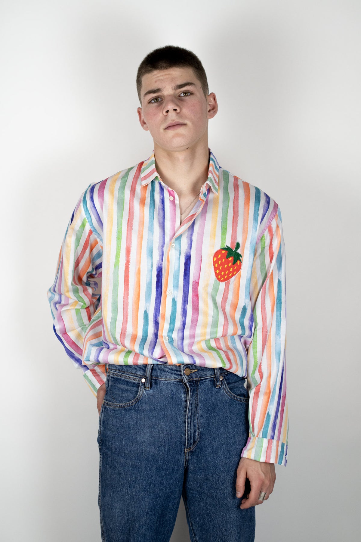 Strawberry Poplin Shirt