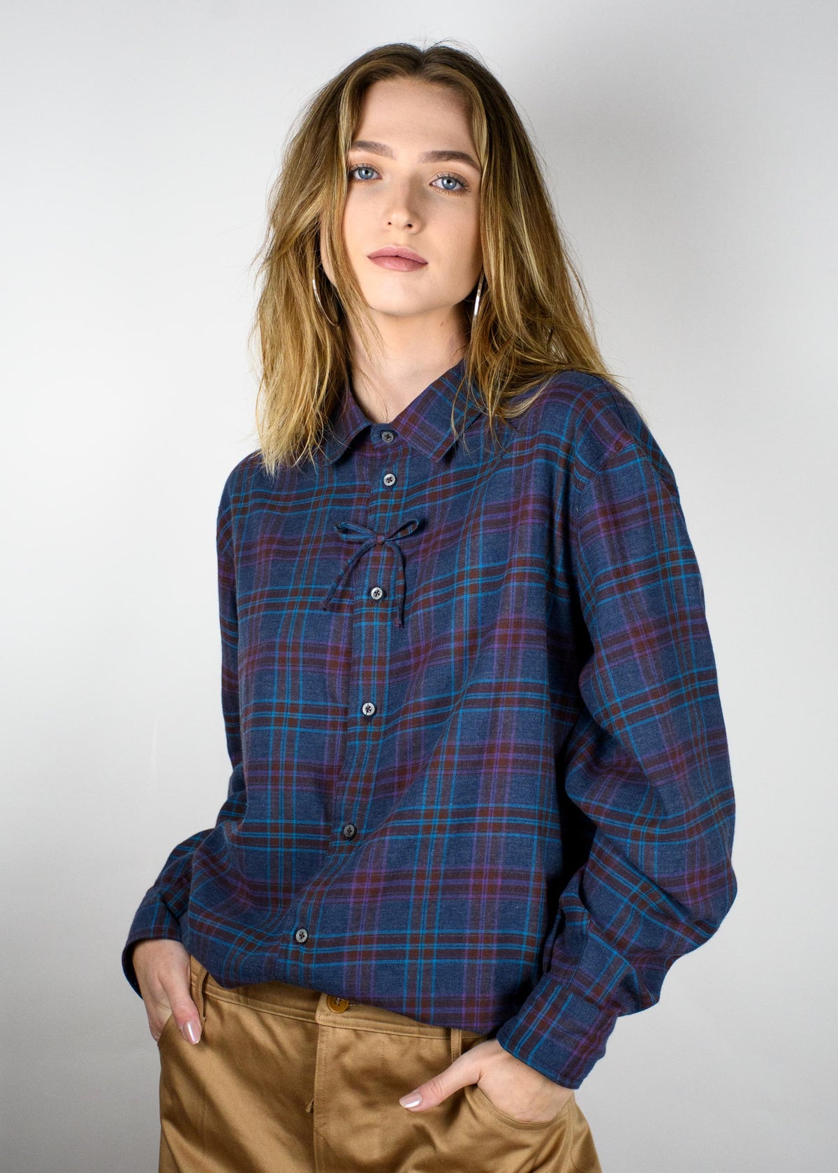 Bow Poplin Shirt