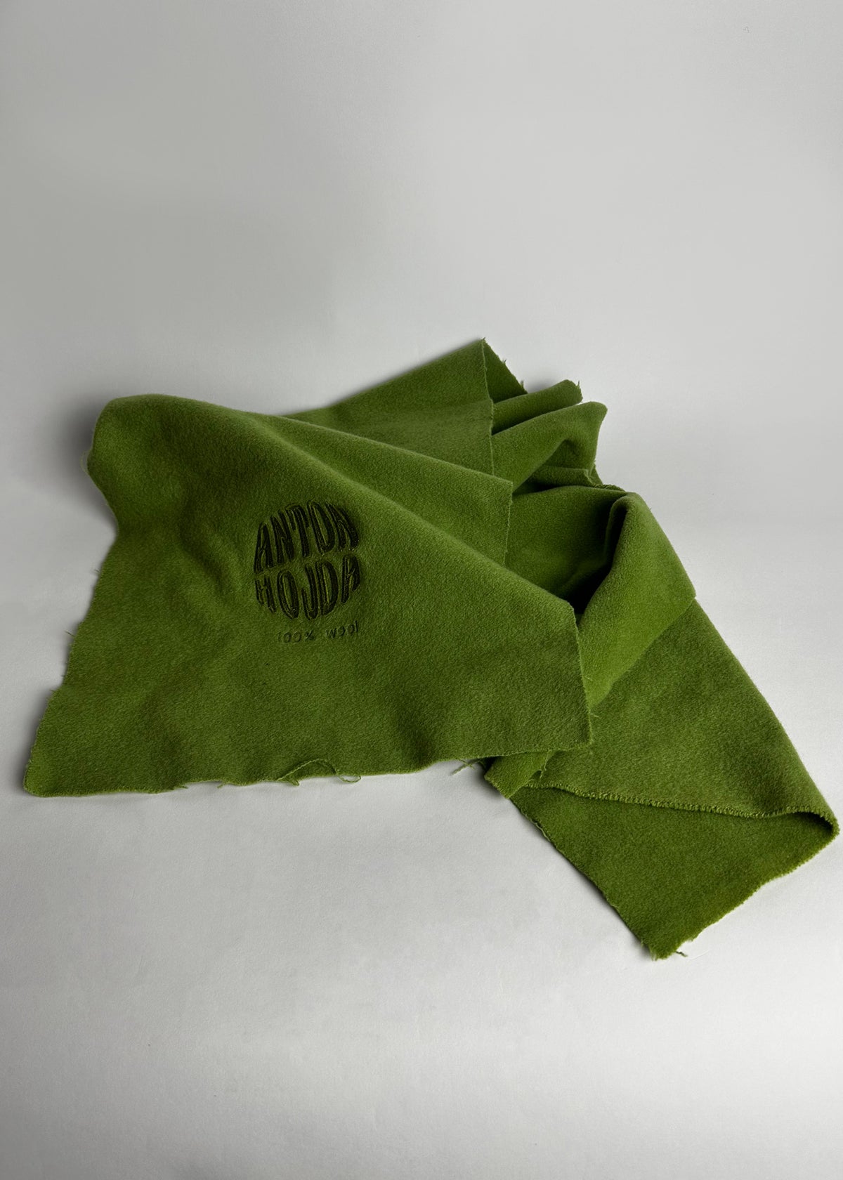 Green Wool Scarf ANTON HOJDA | Official Store