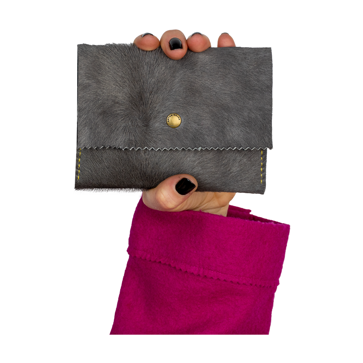 Lilly Wallet Gray - ANTON HOJDA | Official Site